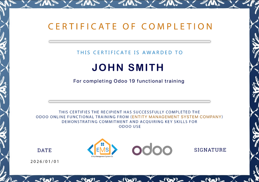 Odoo Certification 19 (By E.M.S Company)